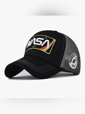 Officially Licensed Adjustable Patchwork NASA Trucker Hat